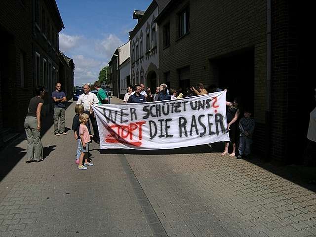 Protest in Neue Pforte