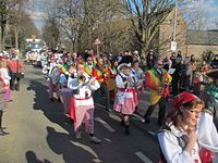 Karnevalszug 2014 - Bilder an der Kommandeursburg