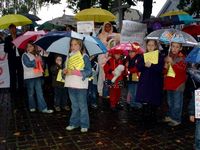 Protest gegen Kindergarten-Schließung