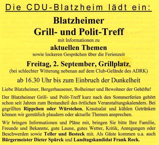 Rundschreiben der CDU