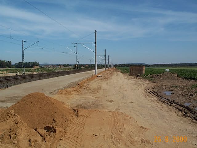 Bau der Bahnstrecke
