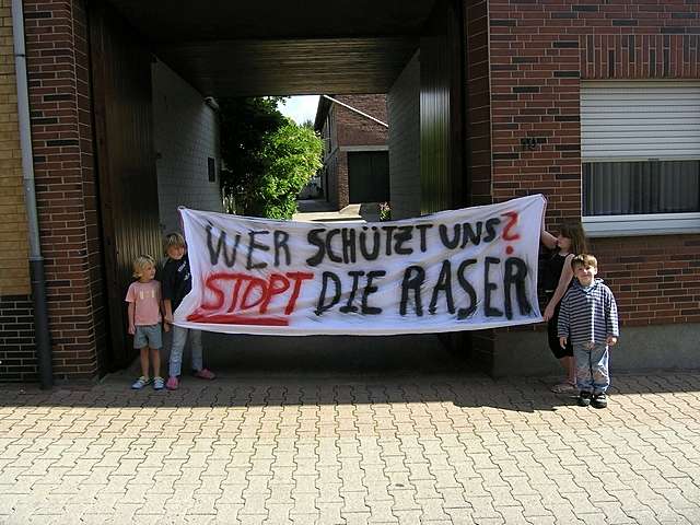 Protest in Neue Pforte