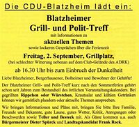 Rundschreiben der CDU