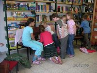 Klassenführung in der Bücherei